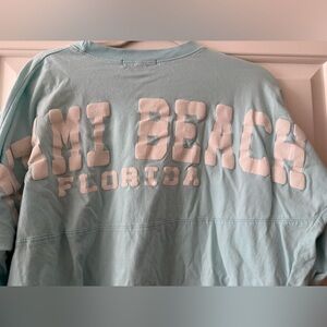Light Blue Miami Beach Oversized Shirt
